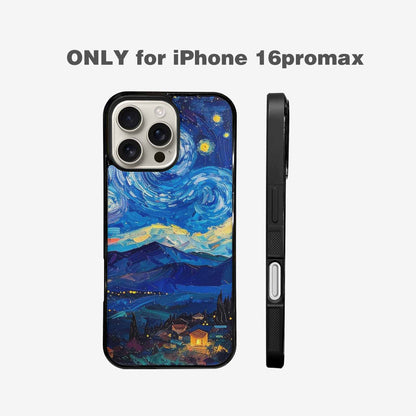 iPhone 16 Pro Max Case — Starry Night Van Gogh Paint Art, Custom Made Phone Cover