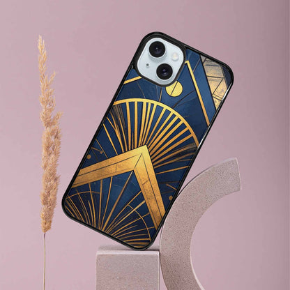 iPhone 15 Plus Case — Art Deco Illustration Pattern, Customized Protective Case