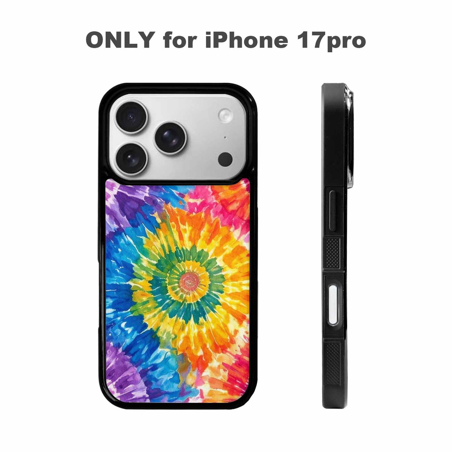 iPhone 17 Pro Case — Small Tie Dye Swirl Pattern Tie, Unique Phone Case Design