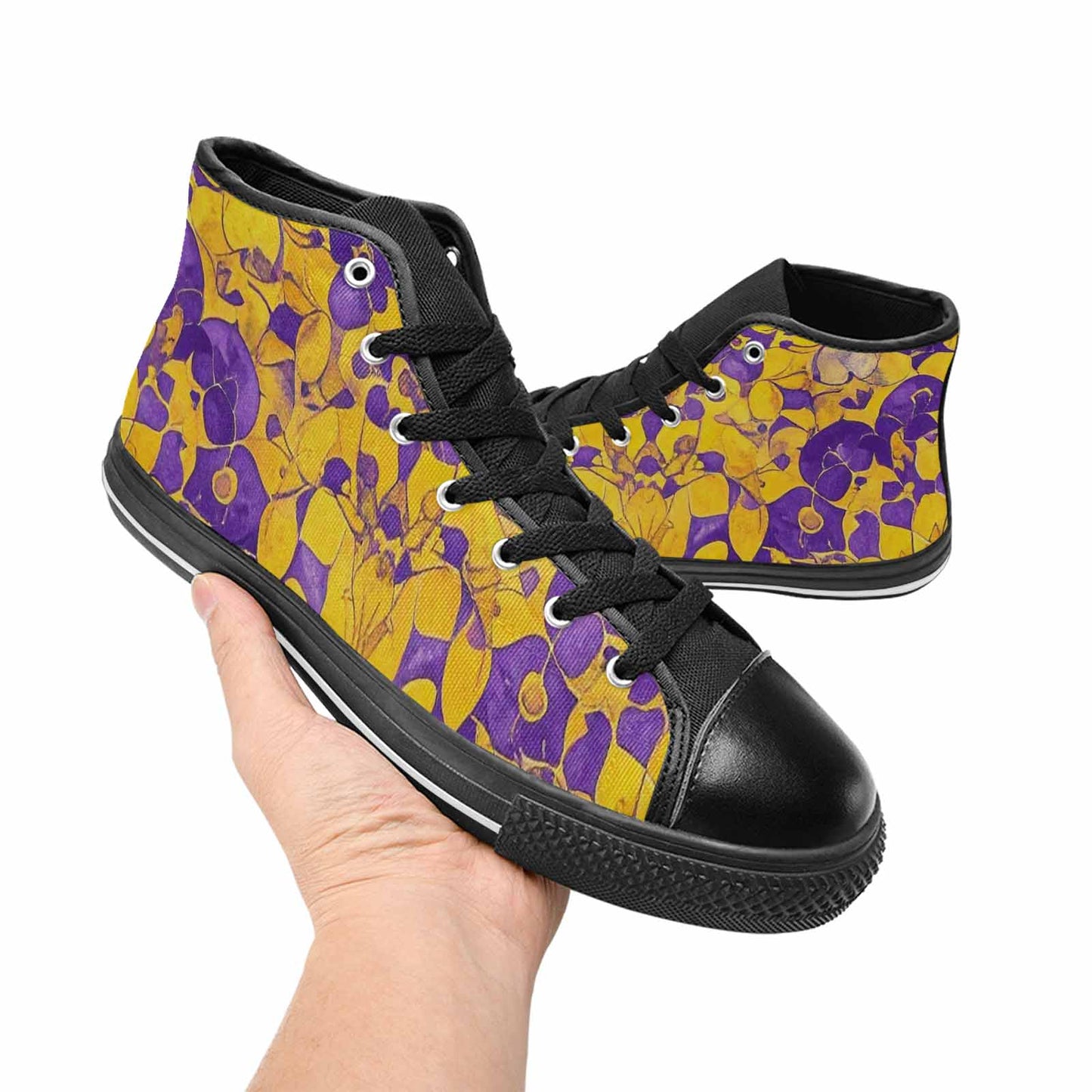 MEN'S Intersex Flag Color High Top Canvas Dreamcore Custom Sneakers