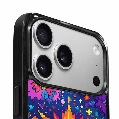 iPhone 17 Pro Case — Pixel Art Bit Burst Pattern Original, Original Design Phone Case