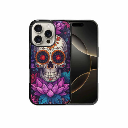 iPhone 16 Pro Case — Lotus Many Hundreds Of Skulls Art, Custom Designed Case Cover