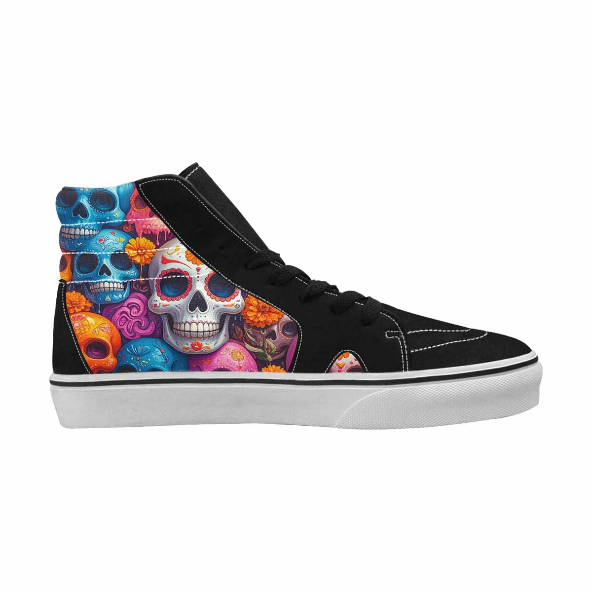 MEN'S Sugar Skulls Melting Sugar High Top Canvas Vivid Sneakers