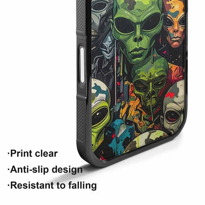 iPhone 17 Case — Aliens Camo Aliens Alien Scifi, Custom Art Phone Cover