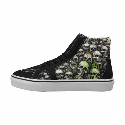 MEN'S Rainbow From Skull S High Top Canvas Cottagecore Sneakers