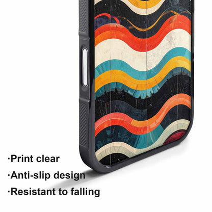 iPhone 17 Pro Max Case — Retro Wave Scallop Stripe Retro Vintage, Personalized Phone Case