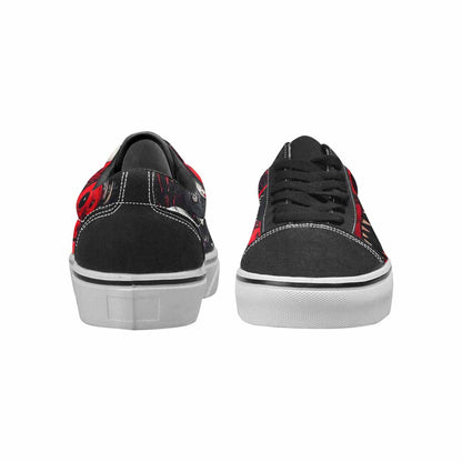 WOMEN'S Monsters (general) Lace-Up Canvas Kaleidoscope Custom Sneakers