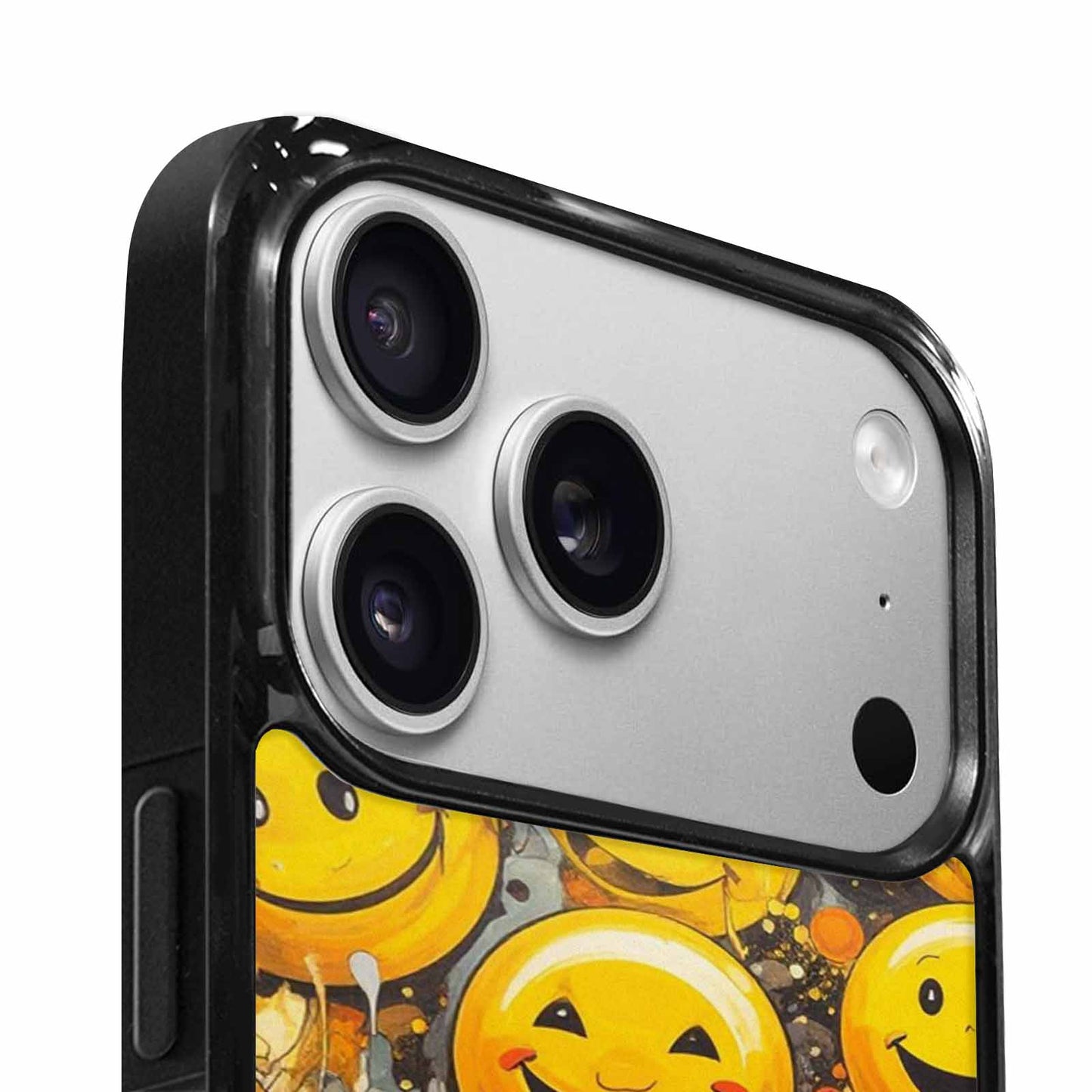 iPhone 17 Pro Case — Melting Moon Smiley Yellow Ver Original, Personalized Phone Case
