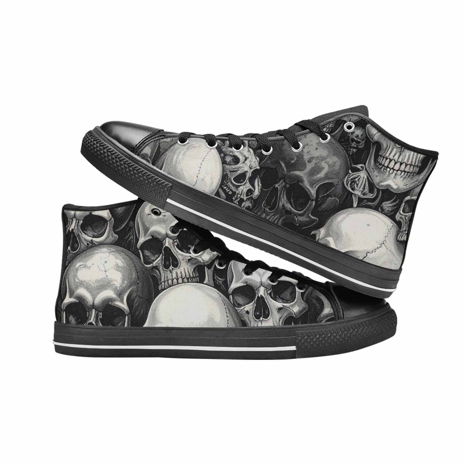 WOMEN'S Skulls - Classic High Top Canvas Vivid Shoes
