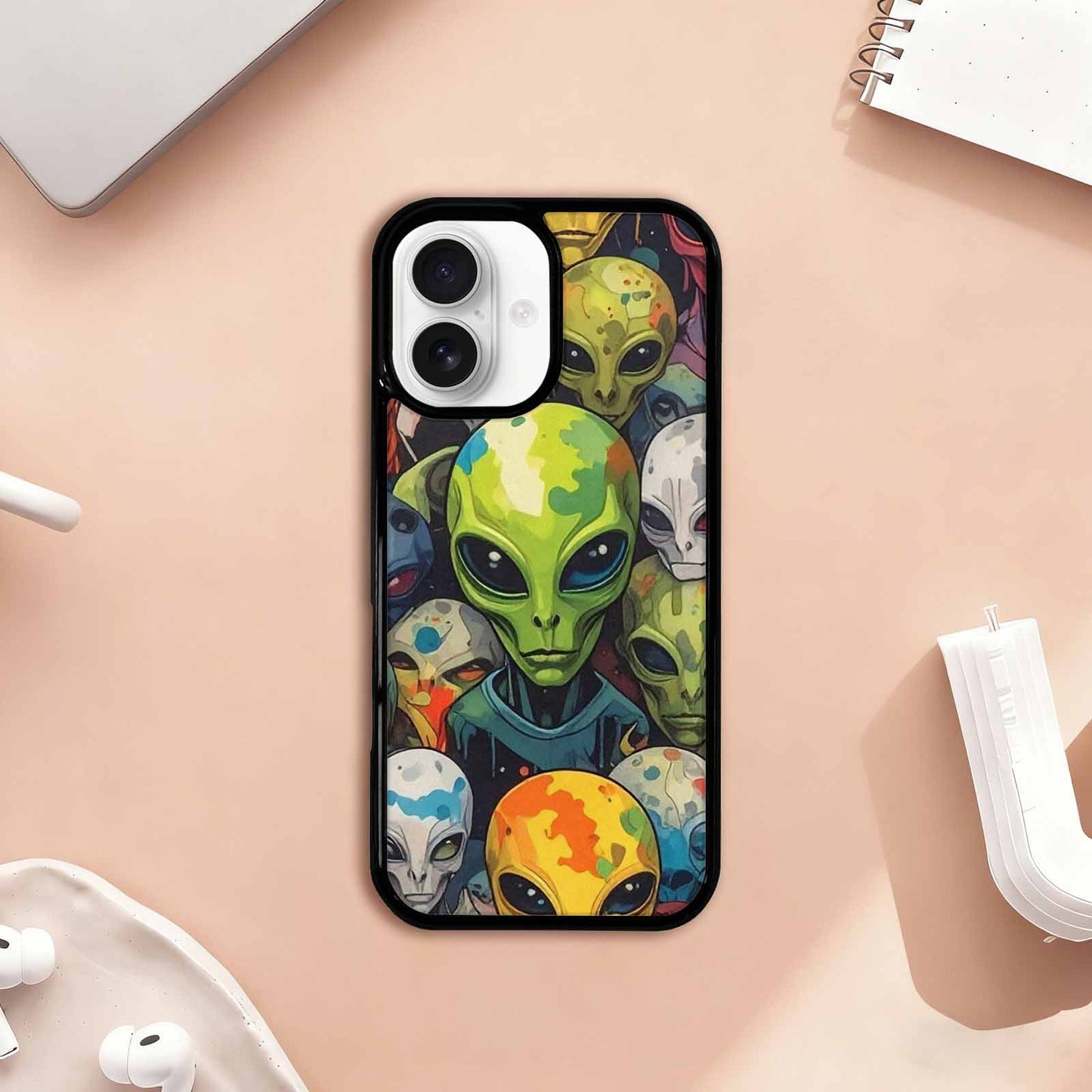 iPhone 17 Case — Aliens Camo Aliens Alien Scifi, Unique Phone Case Design