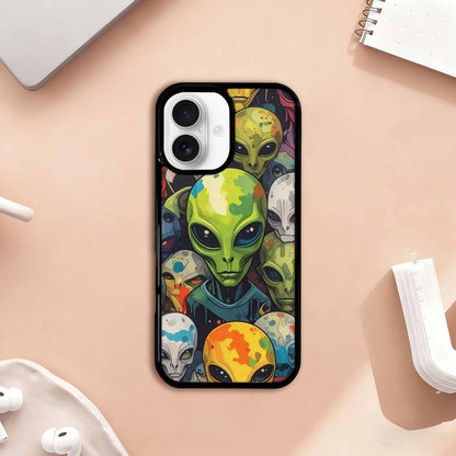 iPhone 17 Case — Aliens Camo Aliens Alien Scifi, Unique Phone Case Design