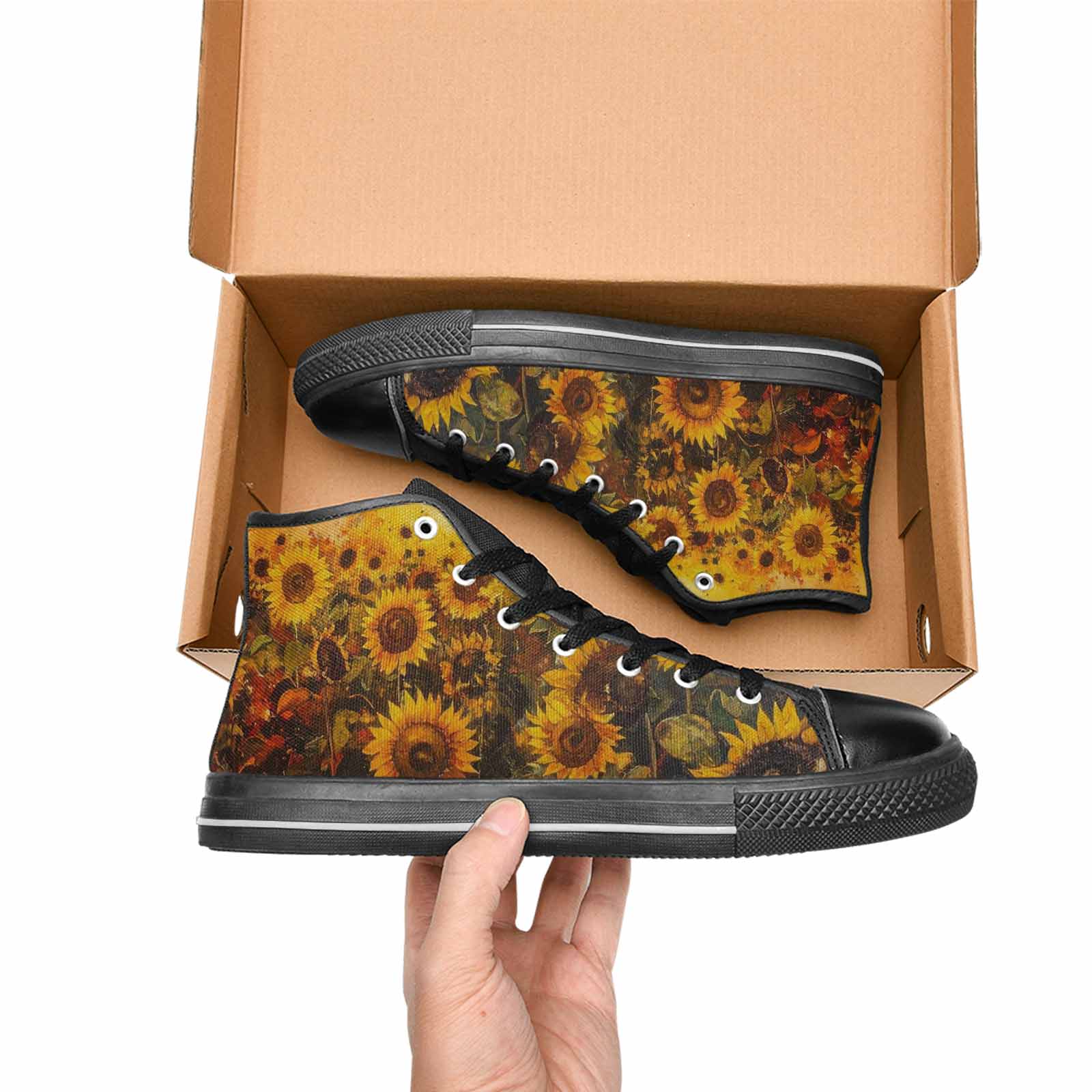 WOMEN'S Blend Melt Them High Top Canvas Neon Fantasy Shoes