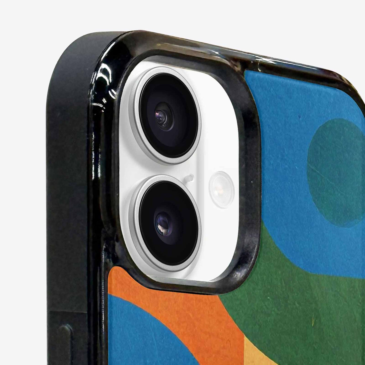 iPhone 16 Plus Case — 1990s Memphis Art Pattern, Custom Printed Phone Case