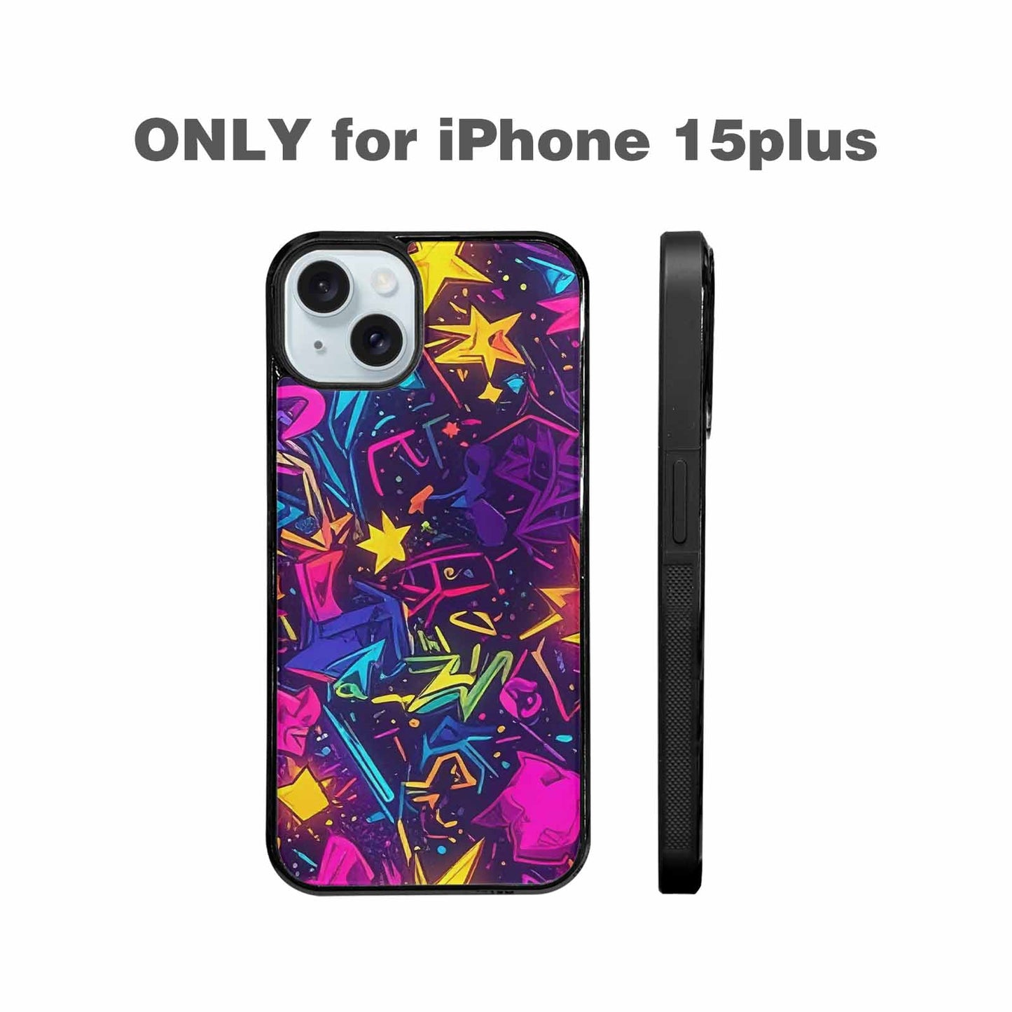 iPhone 15 Plus Case — 80s Retro Motif 80s Retro Motifs, Customized Protective Case