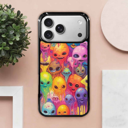 iPhone 17 Pro Max Case — Aliens Tie Dyemelting Aliens Tie Dye, Custom Printed Phone Case