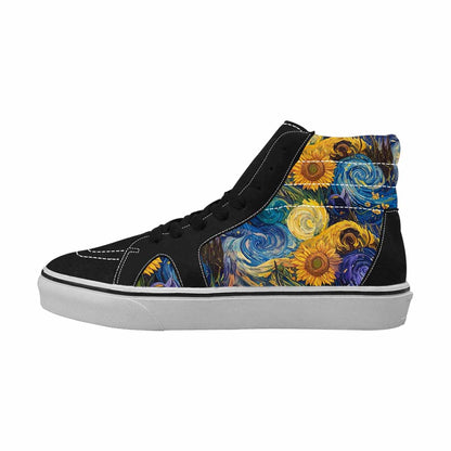 WOMEN'S Blend All Versions High Top Canvas Wallpaper Art Custom Shoes