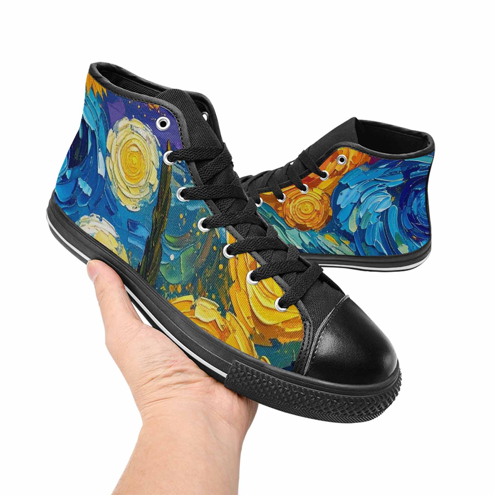 MEN'S Blend All Versions High Top Canvas Cottagecore Custom Shoes