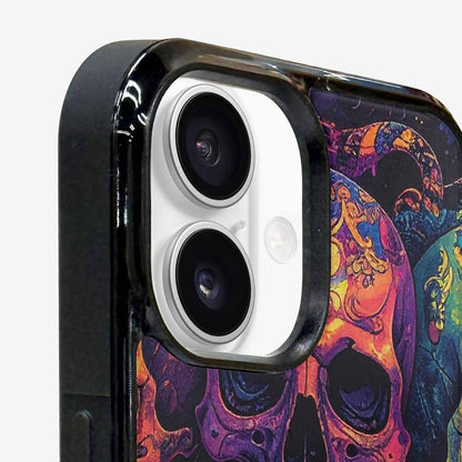 iPhone 16 Case — Snakes And Skulls Collage Custom, Custom Print Case Cover