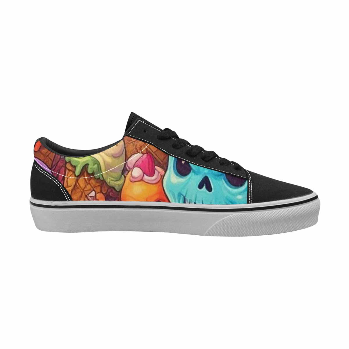 WOMEN'S Ice Cream Monsters  Lace-Up Canvas Vivid Sneakers