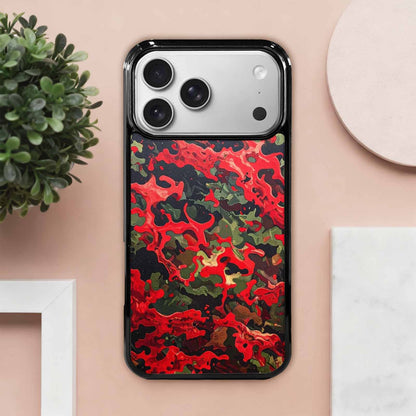 iPhone 17 Pro Max Case — Small Military Camouflage Blotch Camo, Custom Printed Phone Case