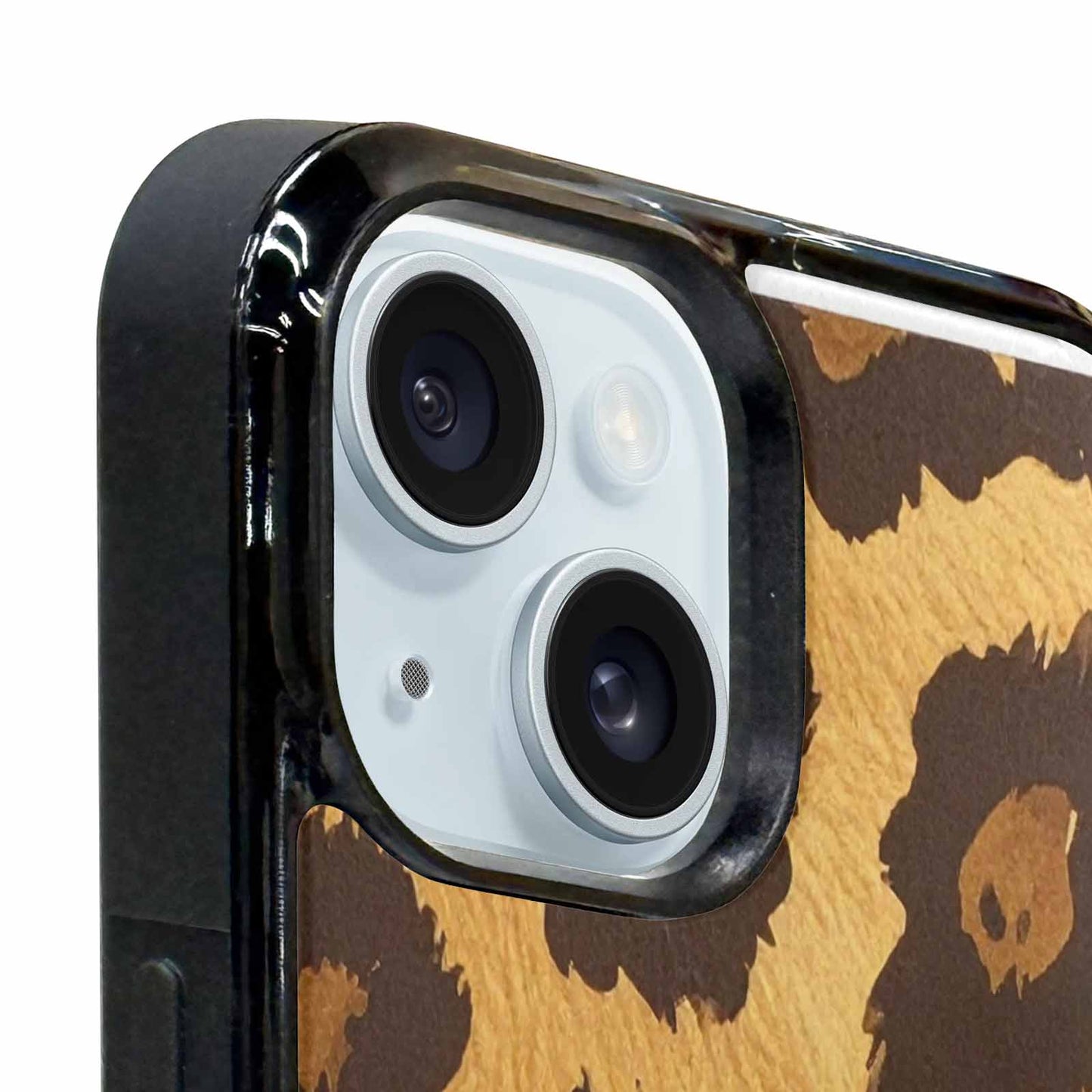 iPhone 15 Plus Case — Classic Leopard Print Warm Golden Tan, Original Design Phone Case
