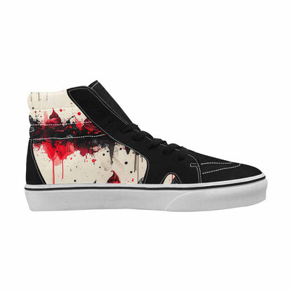 MEN'S Ice Cream Motif High Top Canvas Neon Fantasy Custom Shoes