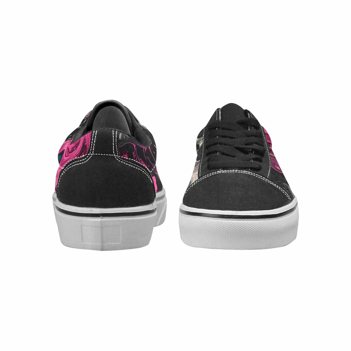 WOMEN'S Rainbow From Skull S Lace-Up Canvas Aesthetic Custom Shoes