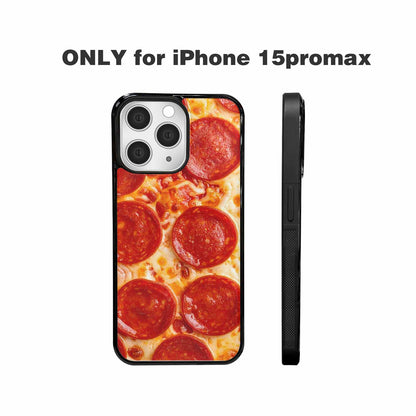 iPhone 15 Pro Max Case — Pepperoni Pizza Print Custom, Customized Protective Case