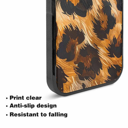 iPhone 15 Plus Case — Leopard Soft Airbrush Gradient, Original Design Phone Case
