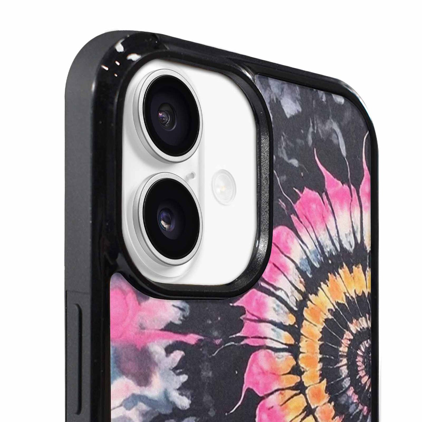 iPhone 17 Case — Tie Dye Swirls Black Tie Dye, Unique Phone Case Design