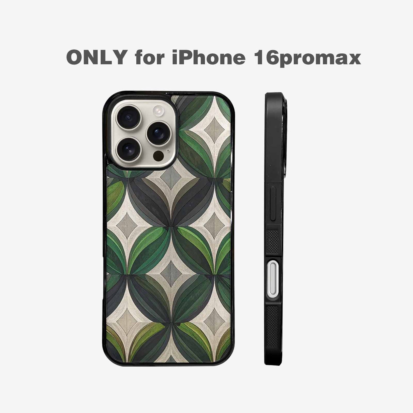 iPhone 16 Pro Max Case — Aromantic Flag Color Theme Small Rainbow, Original Design Phone Case
