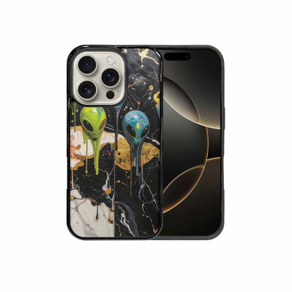 iPhone 16 Pro Case — Aliens Marblemelting Aliens Pa F3p, Customized Protective Case