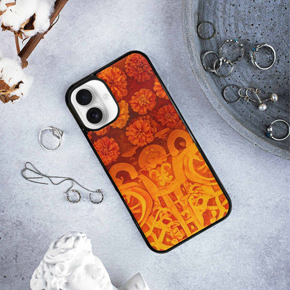 iPhone 16 Plus Case — Marigold Day Of The Dead Marigold, Customized Protective Case