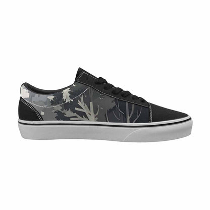 MEN'S Military Camouflage Blotch Canvas Lace-Up Neon Fantasy Sneakers