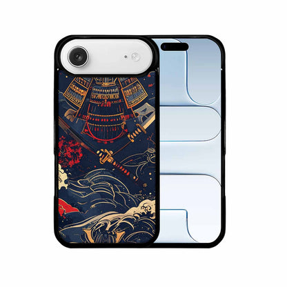 iPhone 17 Air Case — Samurai Art Repeat Pattern Original Art, Custom Printed Phone Case