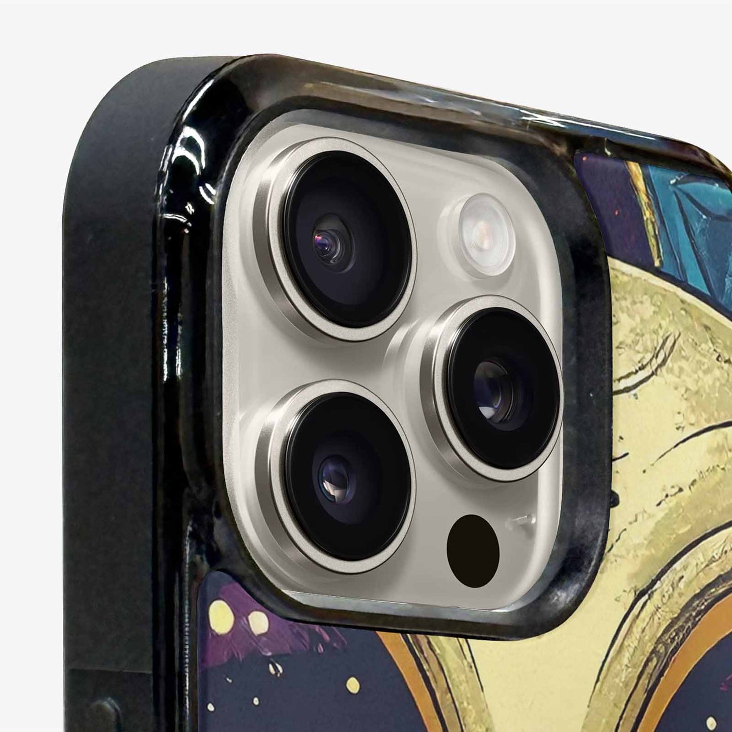 iPhone 16 Pro Max Case — Alien Ufo Cartoon Art Pattern Groovy, Custom Made Phone Cover