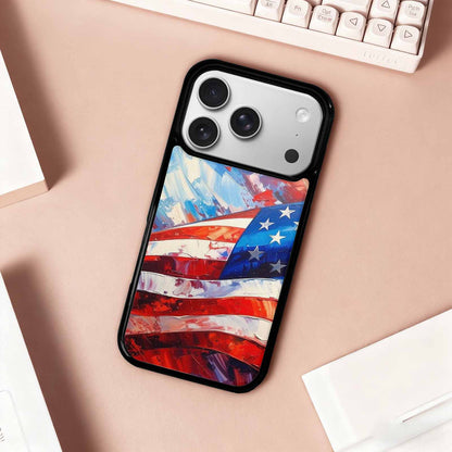 iPhone 17 Pro Case — Usa Flag Stars And Stripes Galaxy, Personalized Phone Case