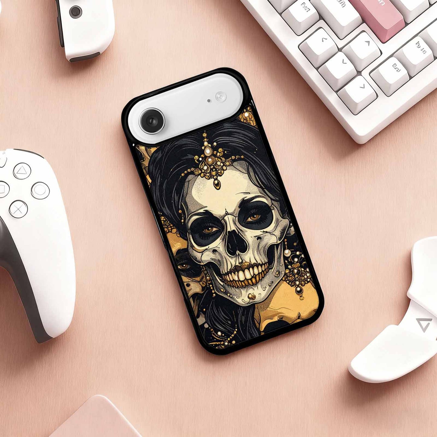 iPhone 17 Air Case — Skull Dark Art Gothic Print Gothic, Custom Phone Case