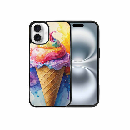 iPhone 16 Plus Case — Melting Icecream Collage, Original Design Phone Case