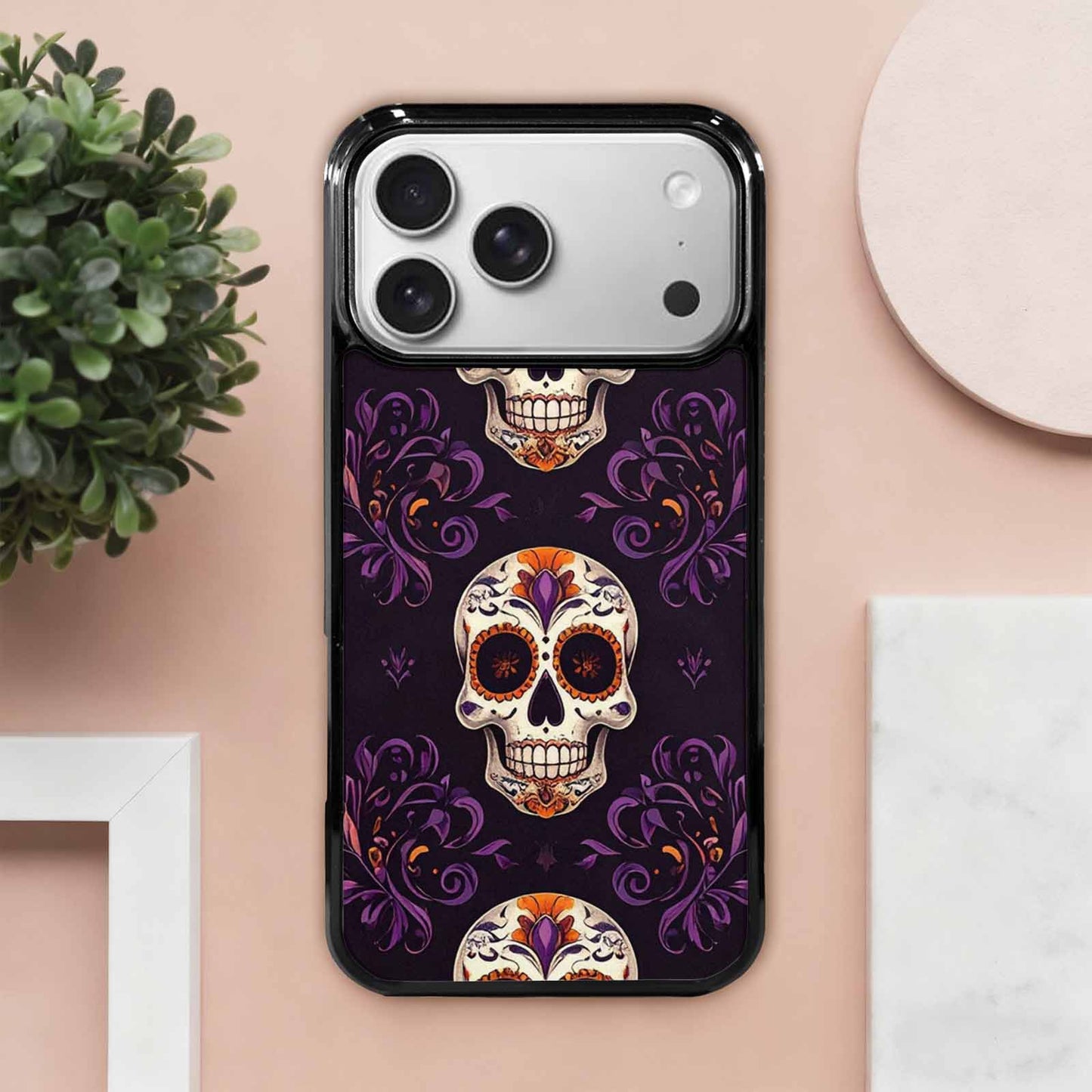 iPhone 17 Pro Max Case — Skull Dark Art Gothic Print Gothic, Customized Protective Case