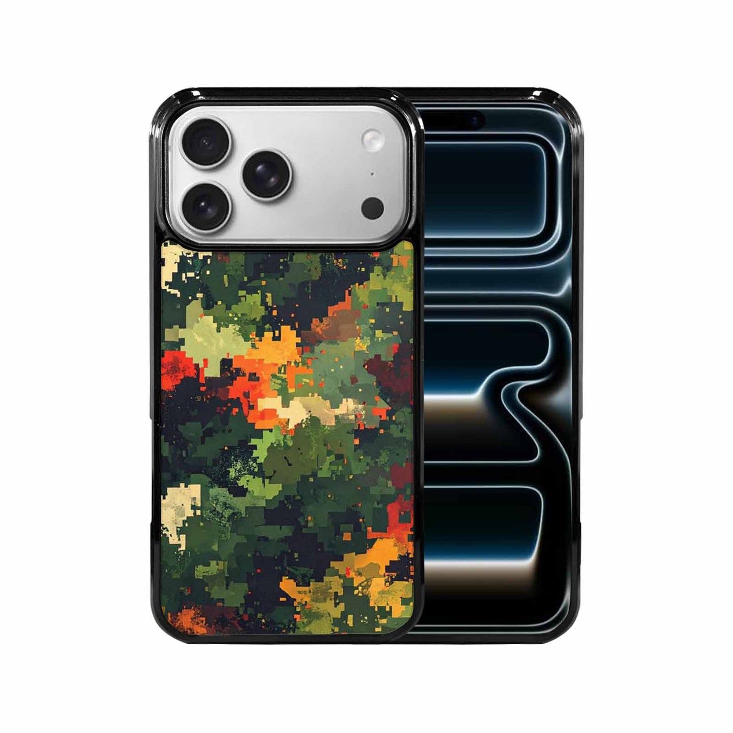 iPhone 17 Pro Max Case — Small Military Camouflage Blotch Camo, Custom Art Phone Cover