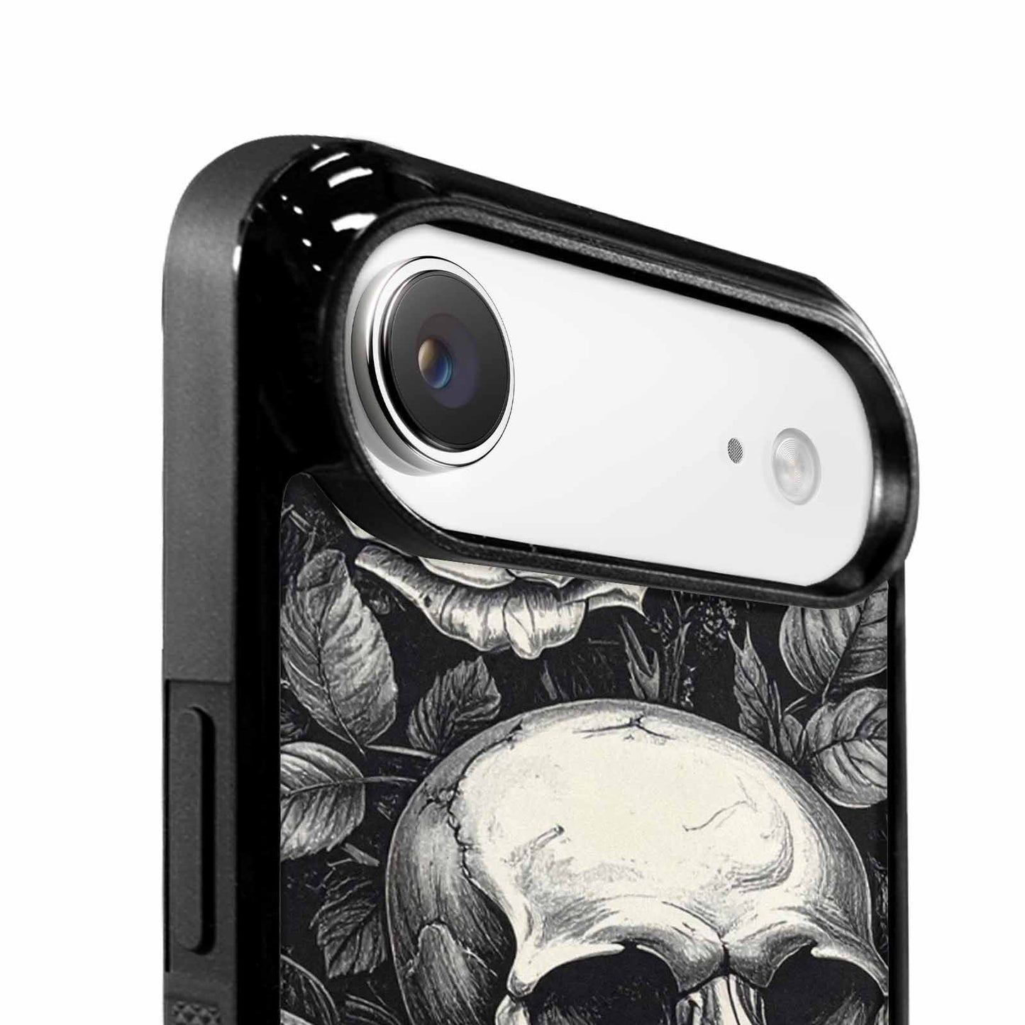 iPhone 17 Air Case — Skulls Roses Black Ink Gothic Skulls, Unique Phone Case Design