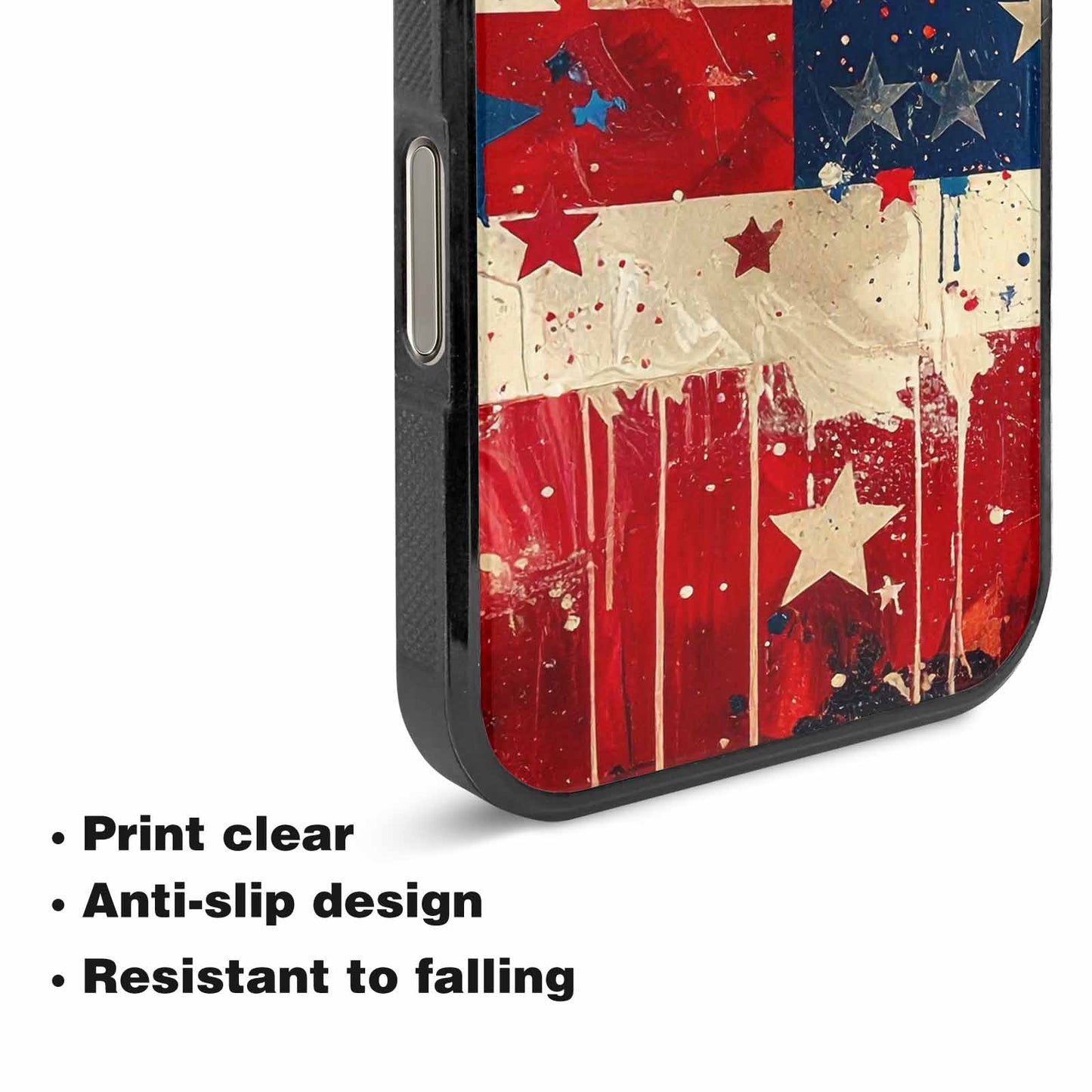 iPhone 16 Pro Case — Patriotic Stars And Stripes American Stars, Original Design Phone Case