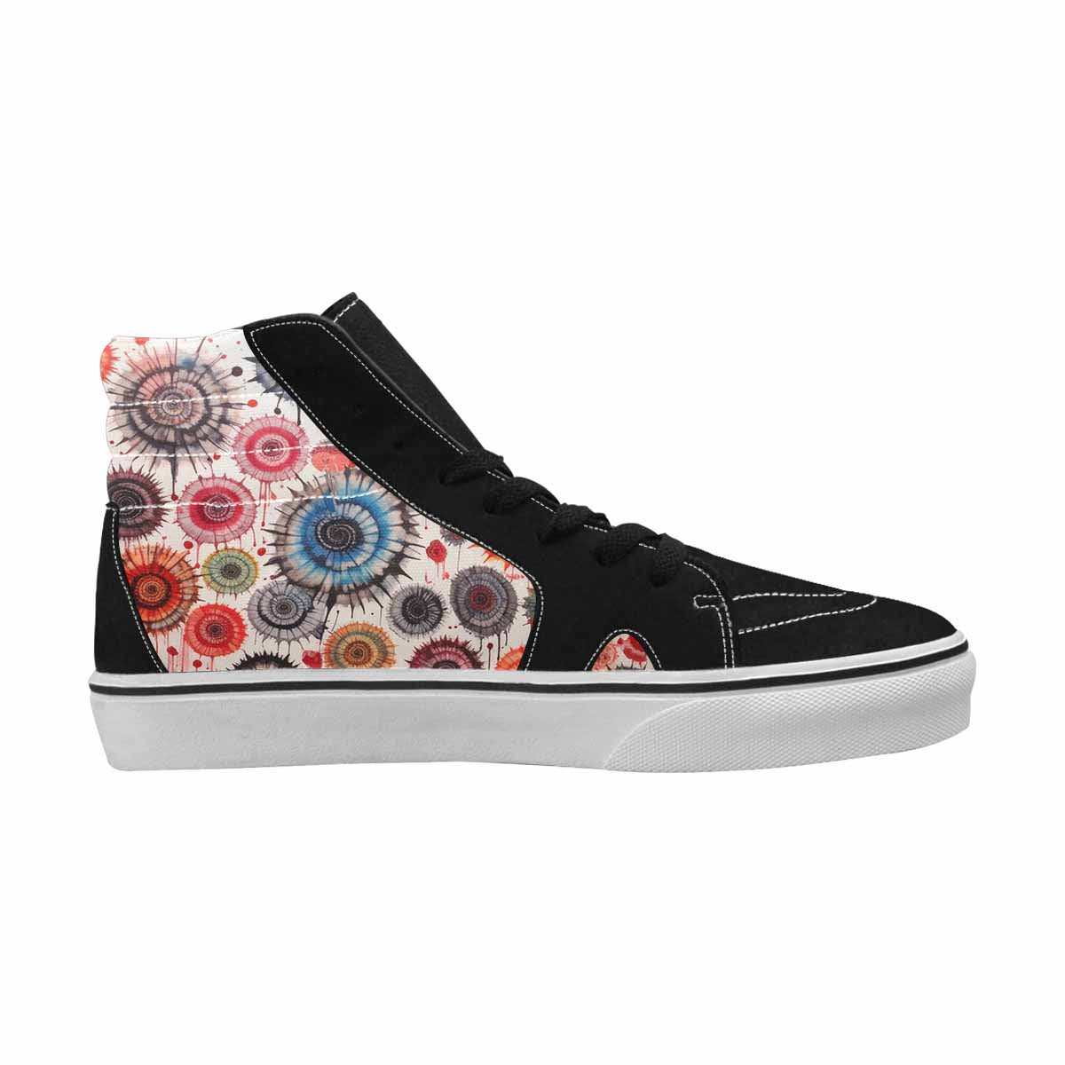 MEN'S Tie High Top Canvas Grunge Custom Shoes