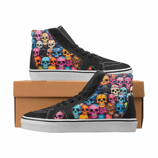 WOMEN'S Skulls High Top Canvas Custom Design Y2K Custom Print Sneakers