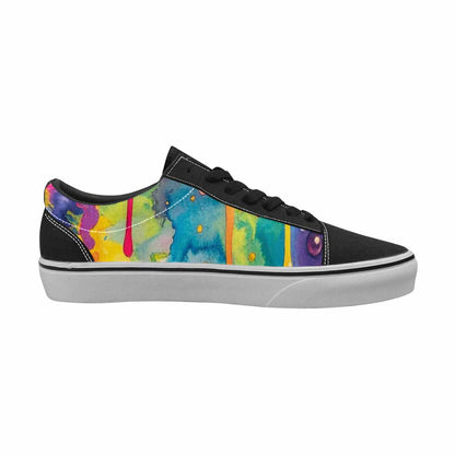 WOMEN'S Aliens  Tie Dye Lace-Up Canvas Grunge Shoes