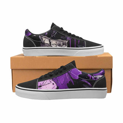 WOMEN'S Ice Cream Motif Lace-Up Canvas Wallpaper Art Sneakers