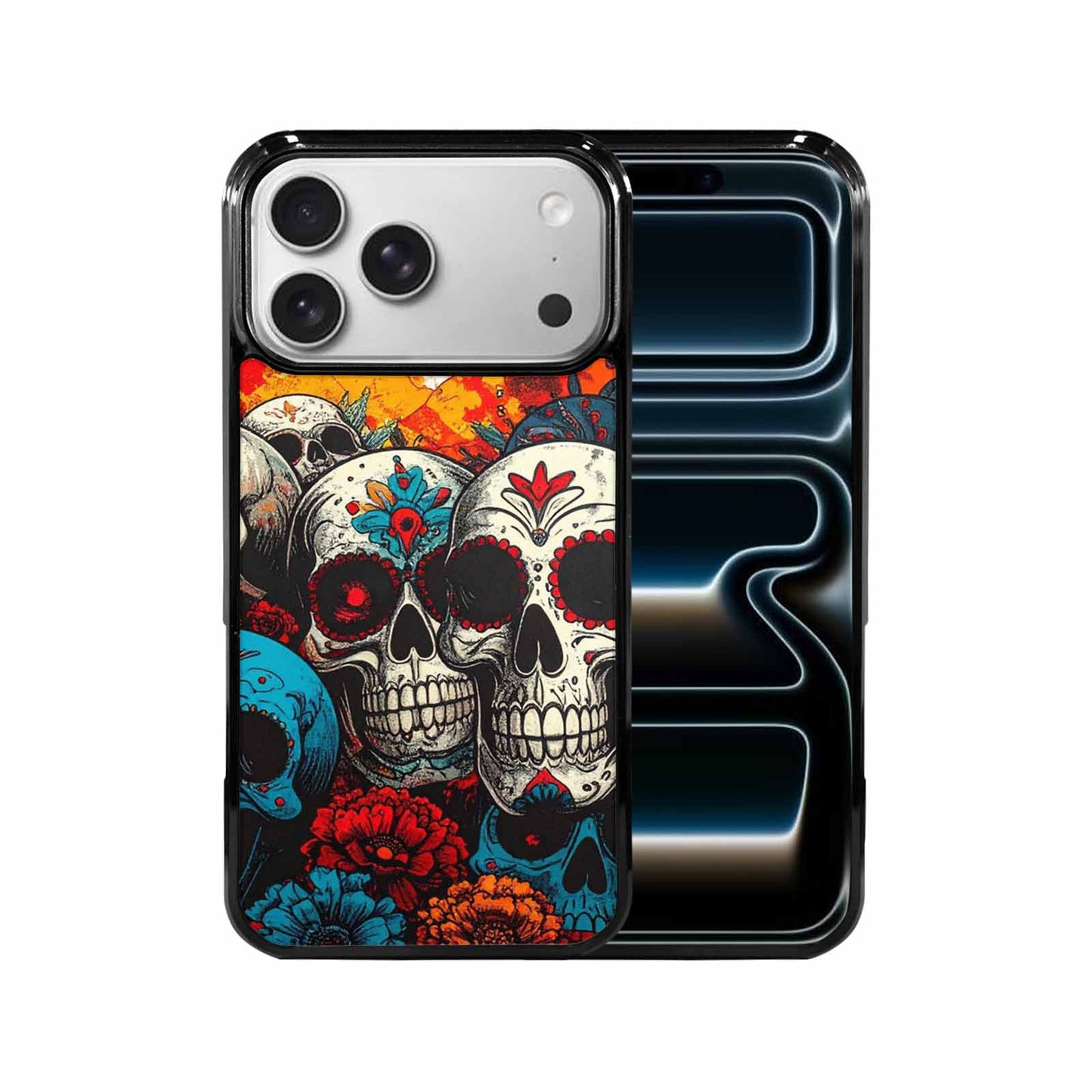 iPhone 17 Pro Max Case — Skull Dark Art Gothic Print Gothic, Custom Printed Phone Case
