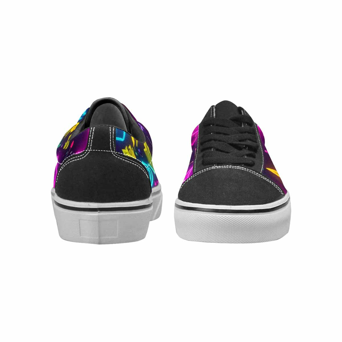 WOMEN'S 80s Retro Motif Lace-Up Canvas Dreamcore Custom Shoes