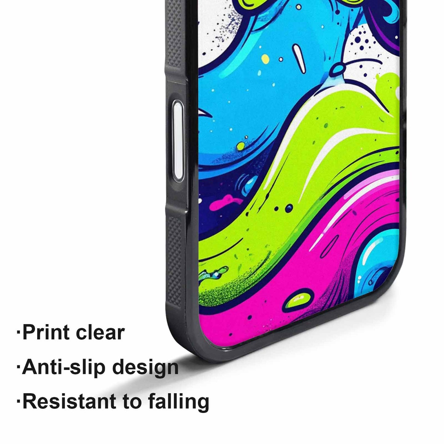 iPhone 17 Pro Case — Acid Wash Cartoon Tie Dye, Original Design Phone Case